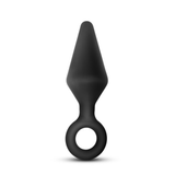 Anal Adventures Platinum - Silicone Loop Plug - Large - Black