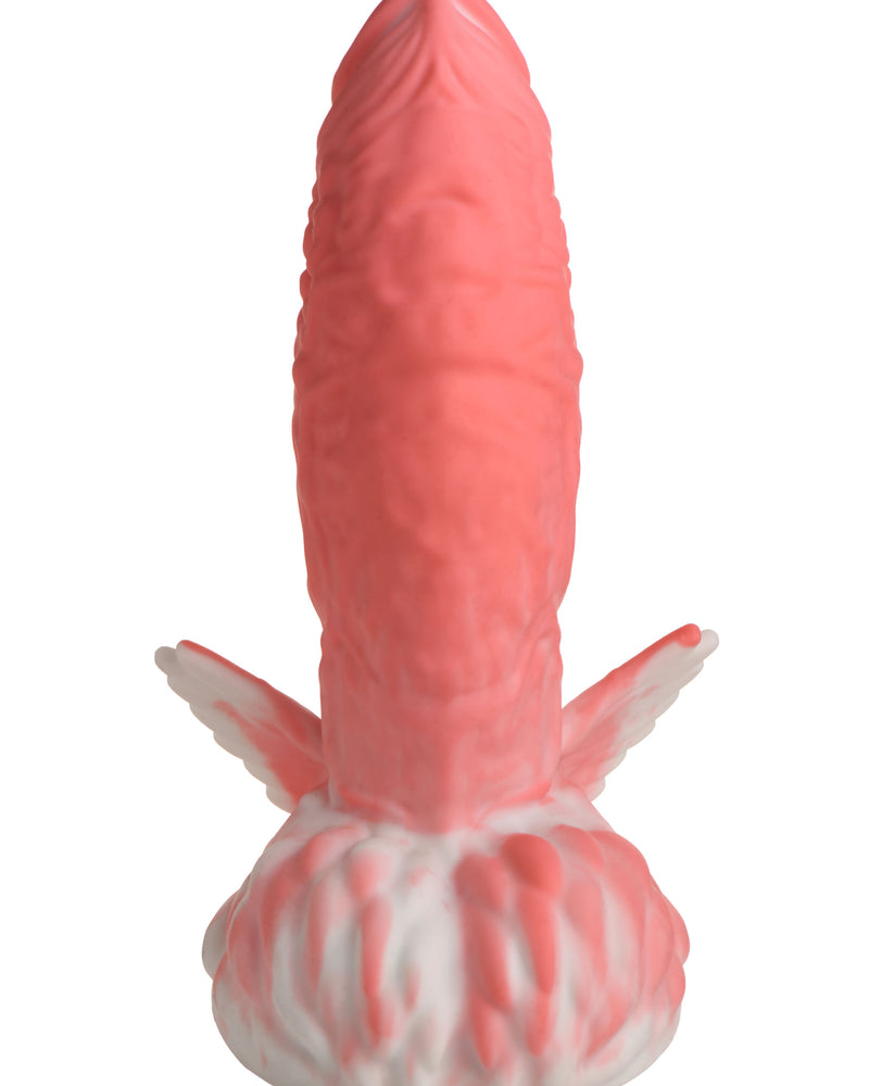 Pegasus Pecker Winged Silicone Dildo - Pink/white