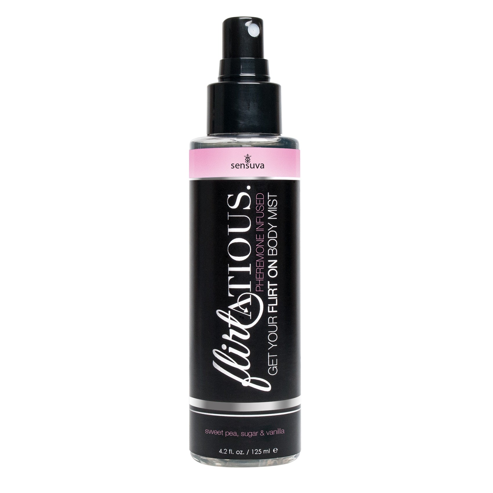 "Flirtatious Pheromone Infused Body Mist - Vanilla, Sugar, & Sweet Pea - 4.2 fl.oz / 125 ml SEN-VL544"