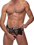 "Cock Pit Net Cock Ring Thong - L/ XL - Black MP-410260BKLX"