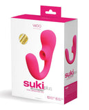 Suki Plus Rechargeable Dual Sonic Vibe - Foxy Pink