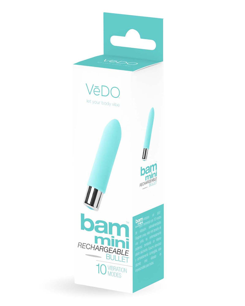 "Bam Mini Rechargeable Bullet Vibe - Turquoise VI-P1401"