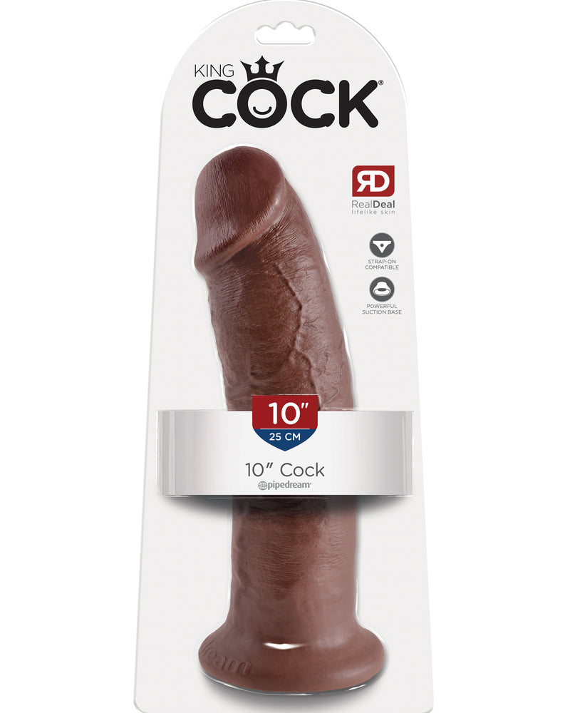 King Cock 10-Inch Cock Brown