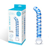 Mr. Swirly 6.5 Inch G-Spot Glass Dildo