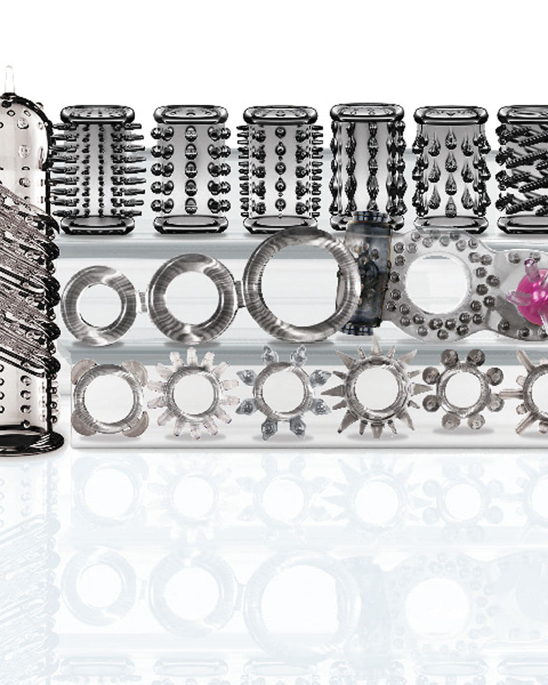 "The 9's Try-Curious Cock Ring and Sleeve Set ICB8014-2"