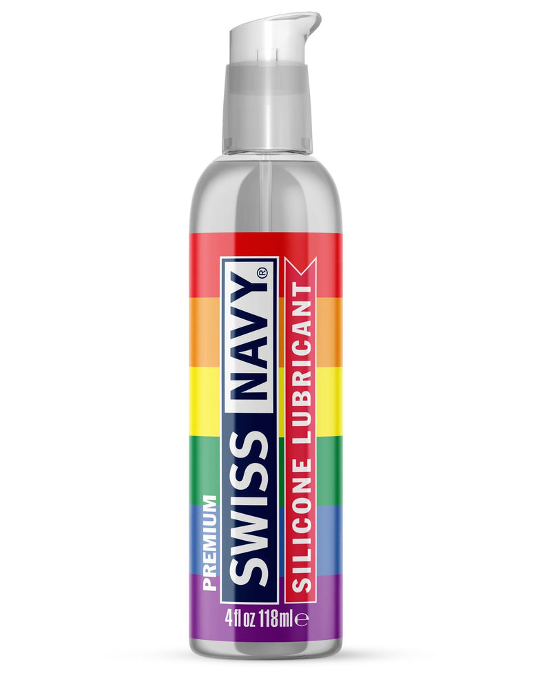 "Swiss Navy Pride Edition Silicone Lubricant 4oz MD-SNSL4P"