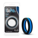 Performance - Silicone Go Pro Cock Ring - Black/blue/black