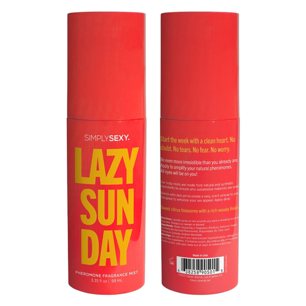 "Lazy Sunday - Pheromone Fragrance Mists 3.35 Oz SSY3004-03"