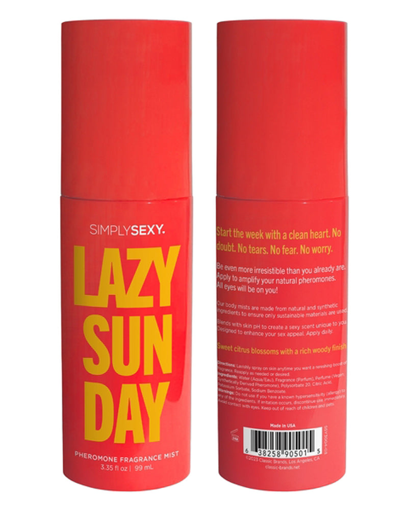 "Lazy Sunday - Pheromone Fragrance Mists 3.35 Oz SSY3004-03"