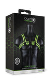 Bonded Leather Buckle Harness - Small/medium - Glow in the Dark