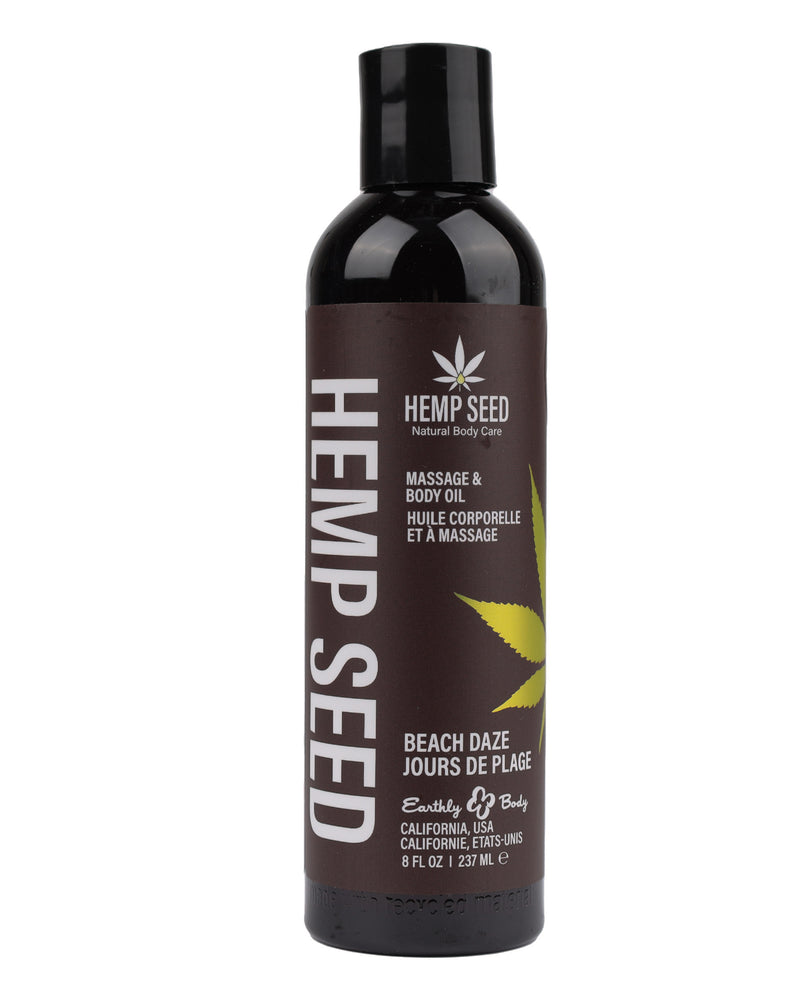 "Hemp Seed Massage and Body Oil - Beach Daze - 8 Fl. Oz./ 237 ml EB-MAS045"