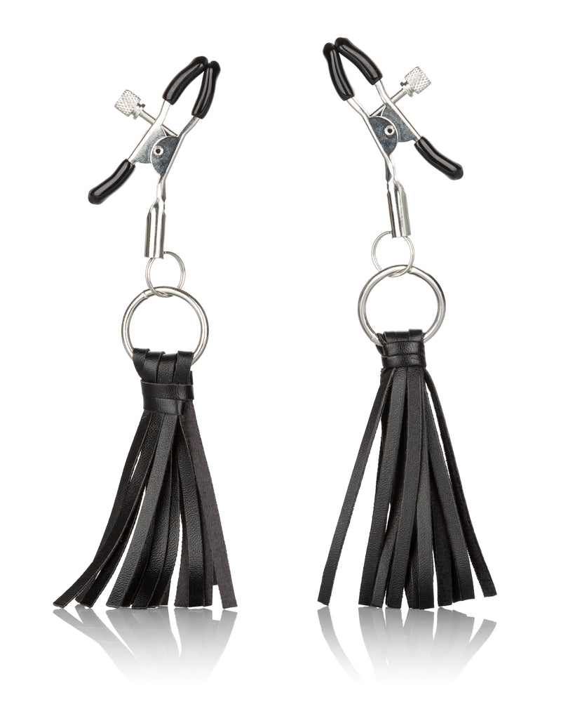 Nipple Play Playful Tassels Nipple Clamps - Black
