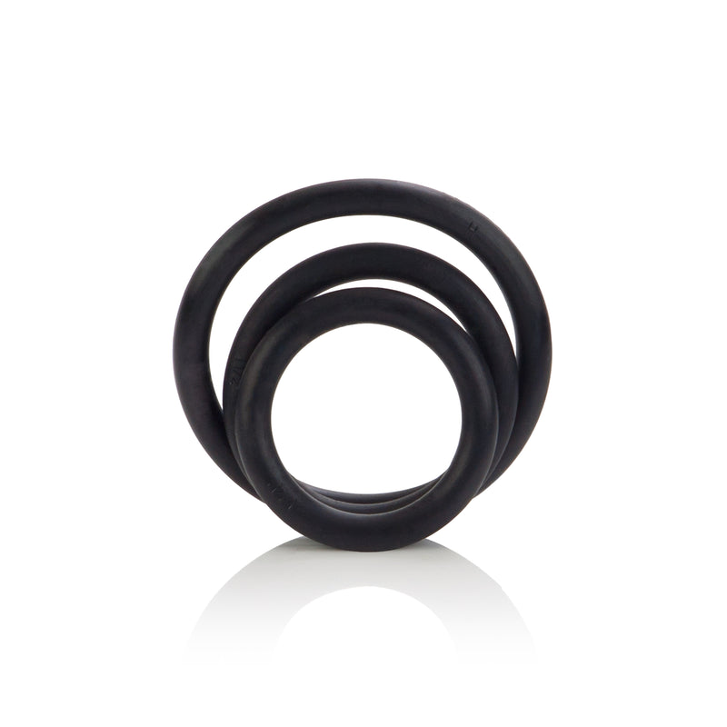 "Rubber Ring 3 Piece Set - Black SE1407032"