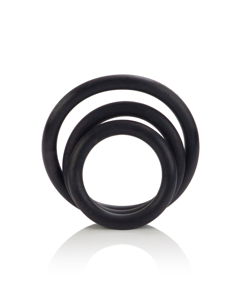 "Rubber Ring 3 Piece Set - Black SE1407032"
