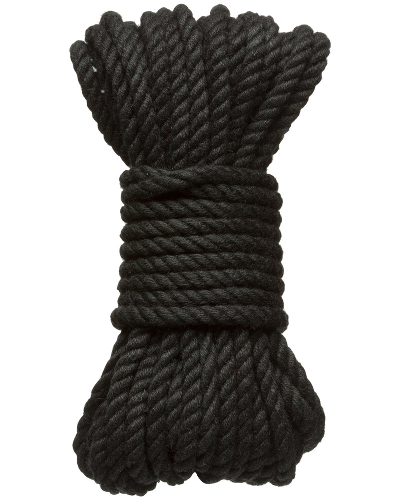 Merci - Bind and Tie - 6mm Hemp Bondage Rope - 30 Feet - Black