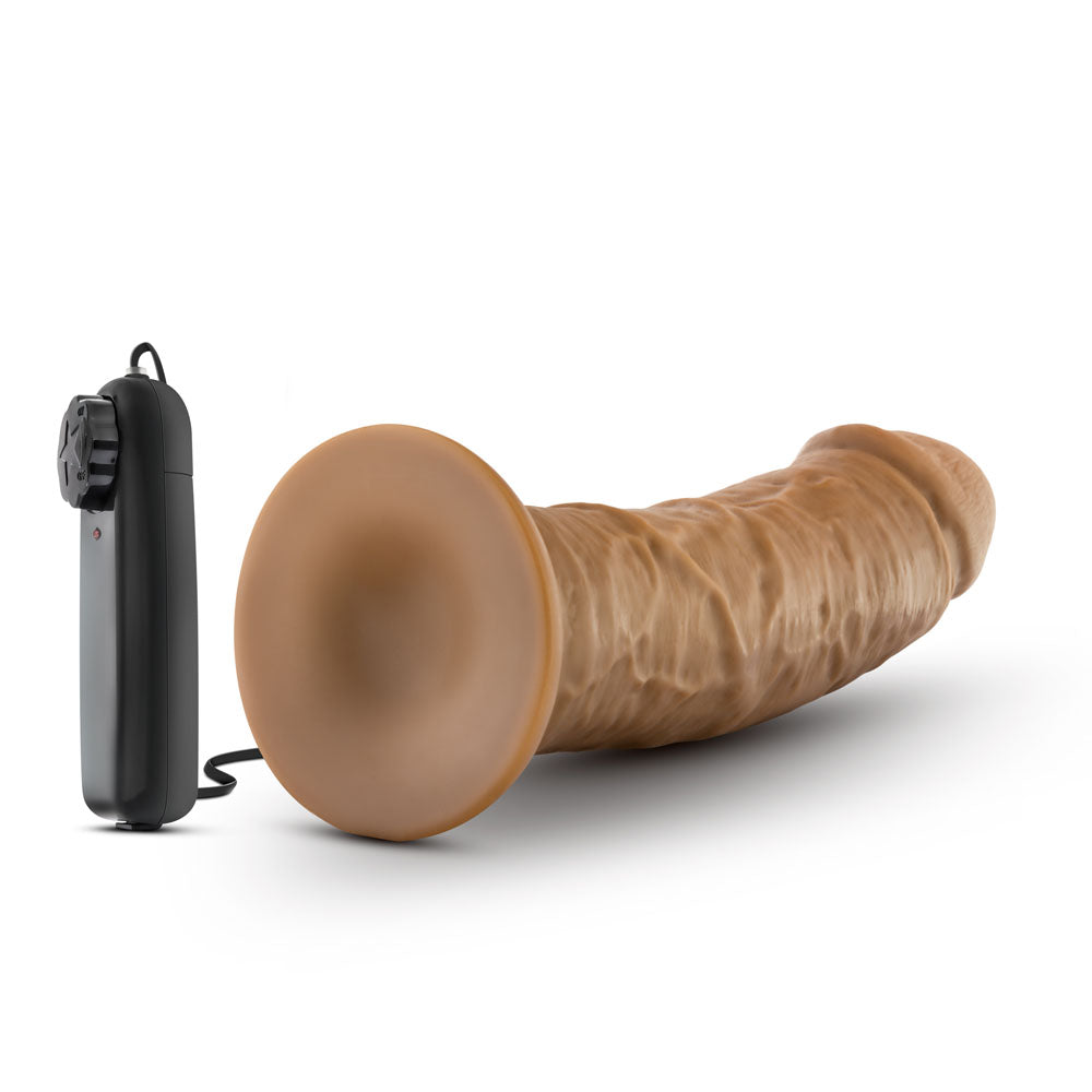 Dr. Skin - Dr. Joe - 8 Inch Vibrating Cock With Suction Cup - Mocha