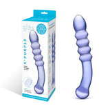 Purple Rain Ribbed Dildo