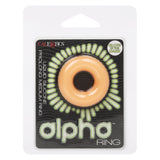 Alpha Glow-in-the-Dark Liquid Silicone Prolong Medium Ring - Orange