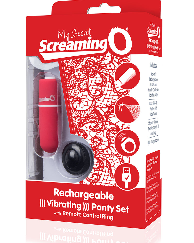 "My Secret Charged Remote Control Panty Vibe - Red APTY-R-101E"