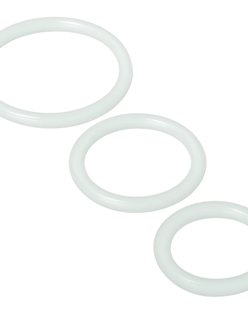 "Trinity Silicone Cock Rings - Clear TV-SP130-CLR"