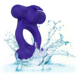 Silicone Rechargeable Triple Orgasm Enhancer - Purple