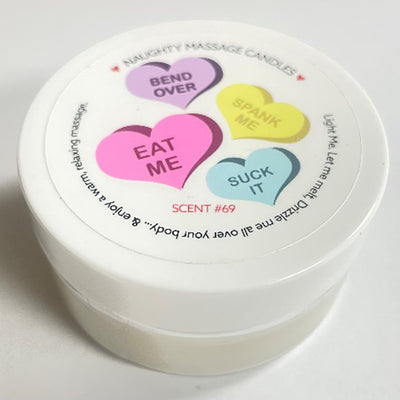 "Vday Candy Heart Massage Candle - Madagascar Vanilla 1.7 Oz KS14316"