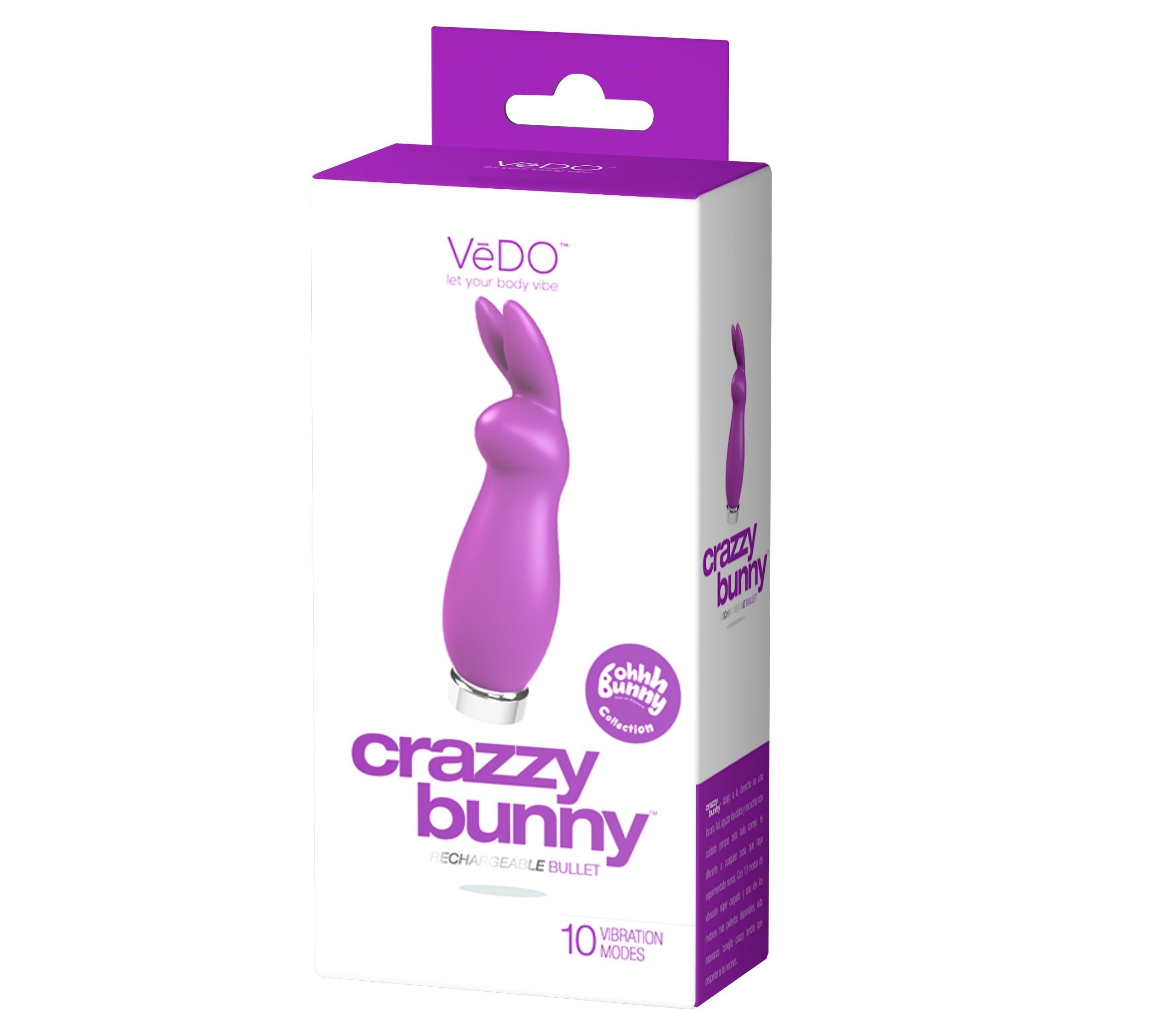 Crazzy Bunny Rechargeable Bullet - Perfectly Purple