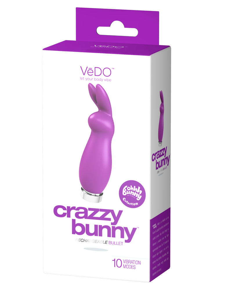 Crazzy Bunny Rechargeable Bullet - Perfectly Purple