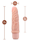 Dr. Skin Silicone - Dr. Robert - 7 Inch Vibrating Dildo -Beige