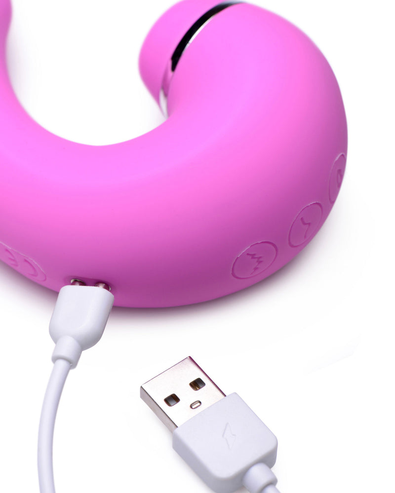 "Shegasm 5 Star 10x Tapping G-Spot Vibe With Suction - Pink INM-AG667PINK"