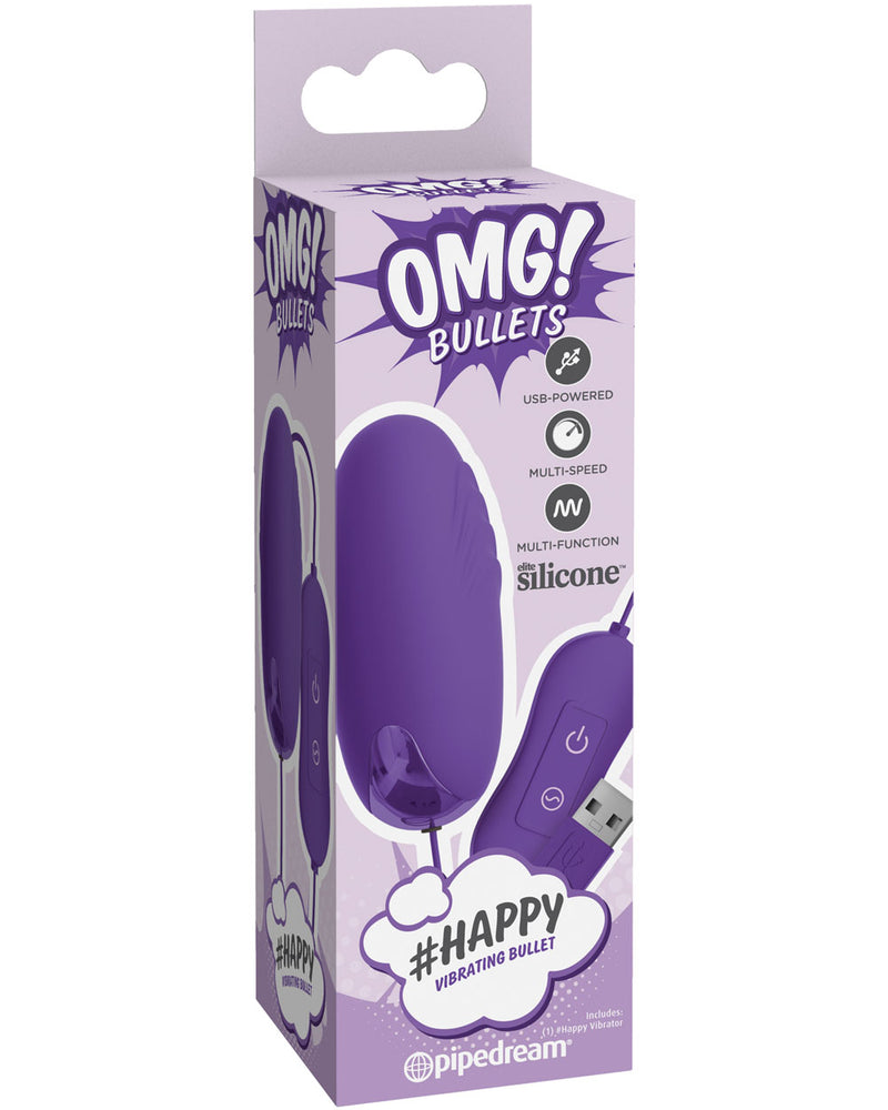 Omg! Bullets Happy Vibrating Bullet - Purple