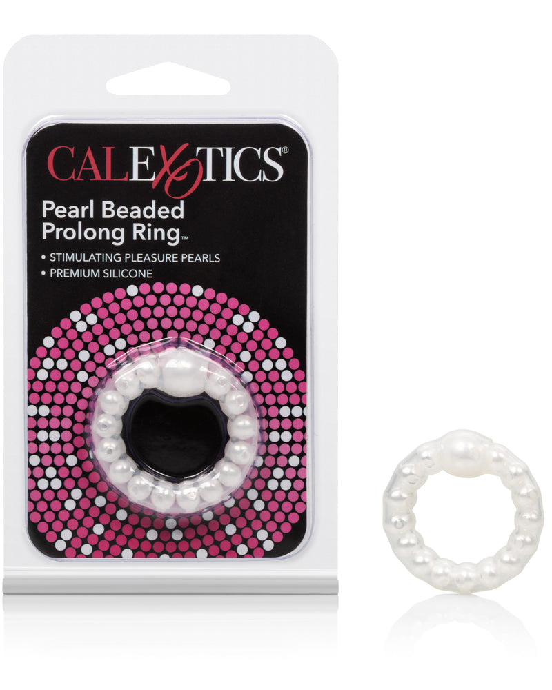 "Pearl Beaded Prolong Rings - White SE1425222"