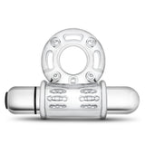 "Stay Hard 10 Function Vibrating Bull Ring - Clear BL-77912"