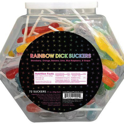 "Rainbow Dick Suckers - 72 Pack KG-NV070FB"