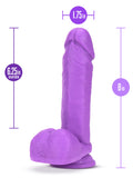 "Neo - 8 Inch Dual Density Dildo - Neon Purple BL-34511"