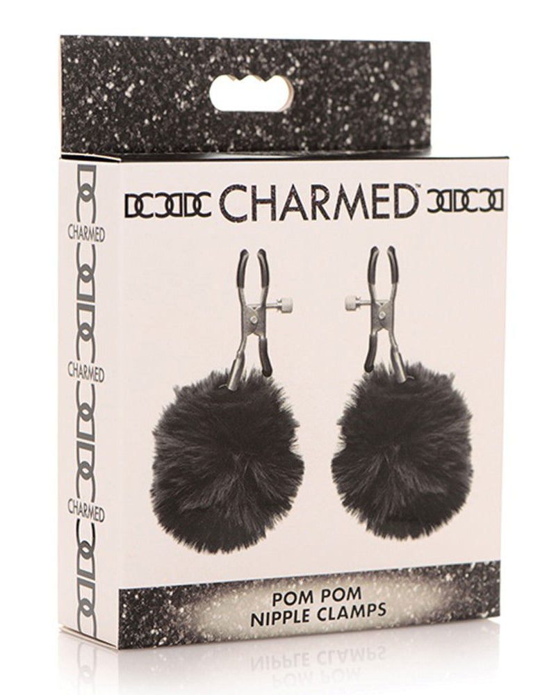 "Pom Pom Nipple Clamps - Black CH-AG866-BLK"