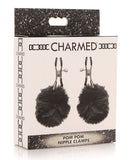 "Pom Pom Nipple Clamps - Black CH-AG866-BLK"