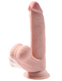 8 Inch Triple Density Cock With Swinging Balls - Light