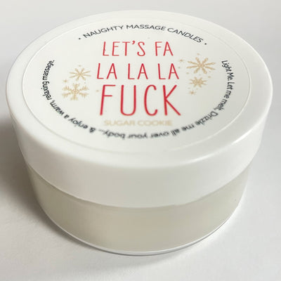 "Let's Fa La La La Fuck Massage Candle - Sugar Cookie 1.7 Oz KS14309"