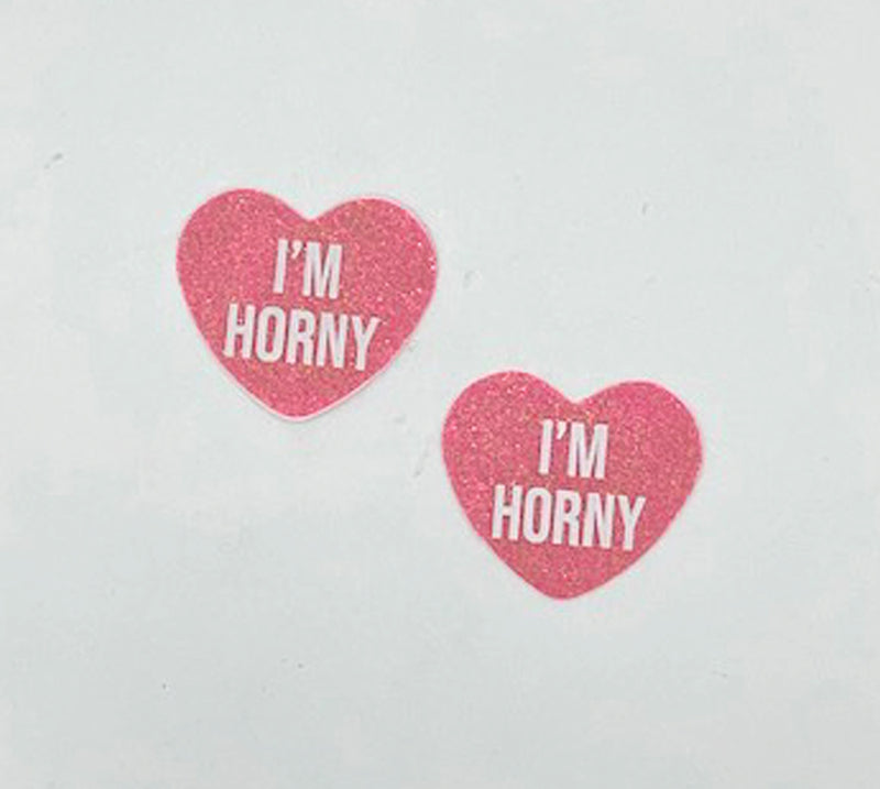 "i'm Horny Berry Candy Heart Pasties NN-IMH-CAH-BER"