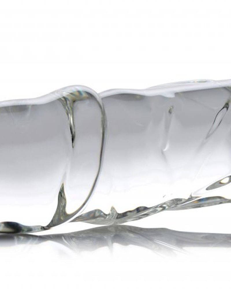 "Brutus Glass Dildo Thruster - Clear MS-AF178"