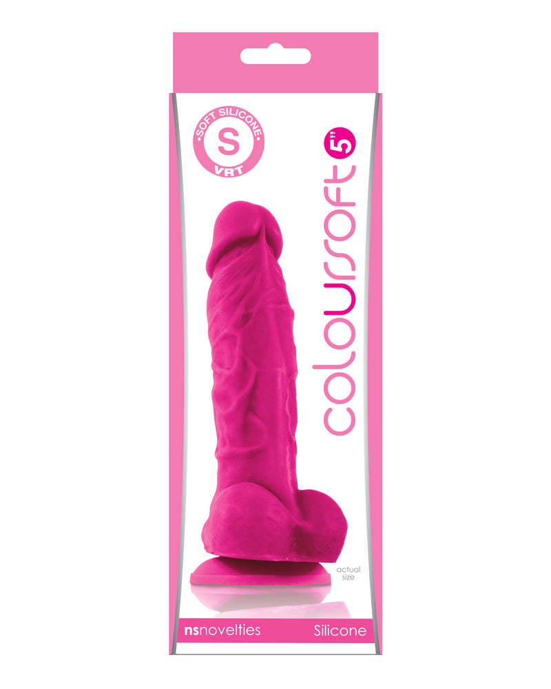 Coloursoft 5 Inch Soft Dildo - Pink