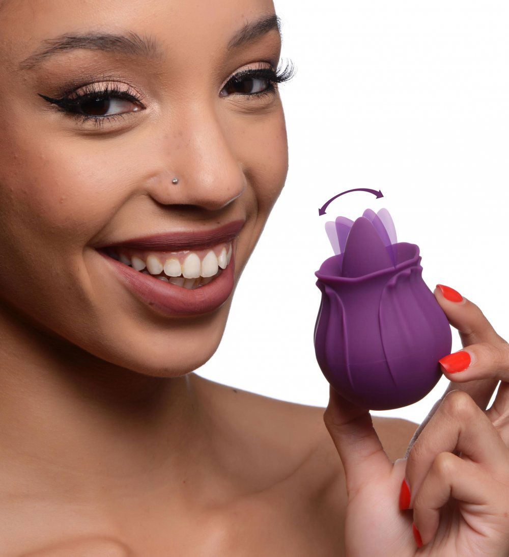 Inmi - Bloomgasm Wild Violet Licking Silicone Stimulator - Violet