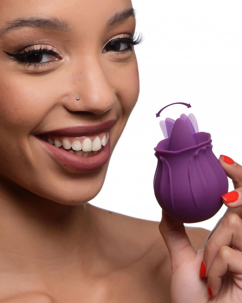 Inmi - Bloomgasm Wild Violet Licking Silicone Stimulator - Violet