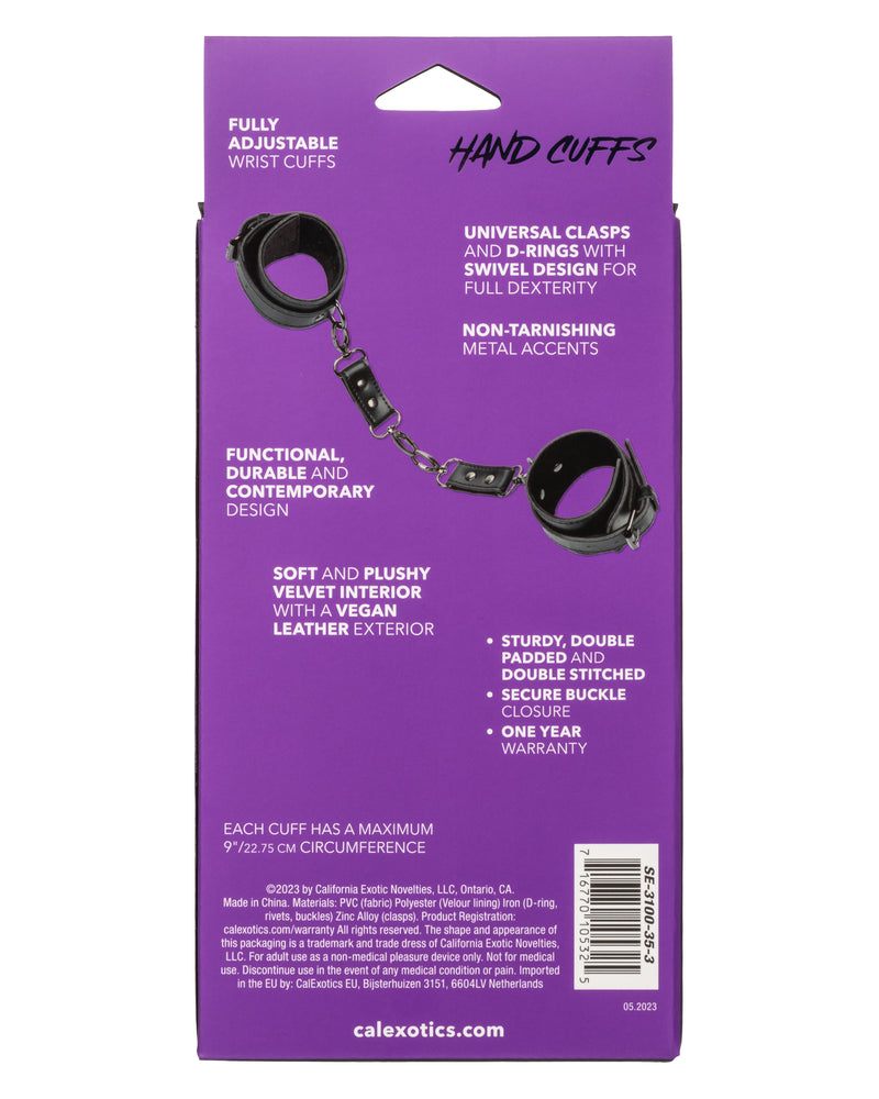 Euphoria Collection Hand Cuffs - Black