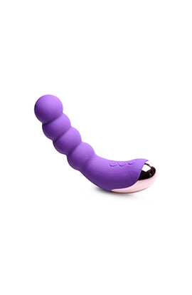 "Silicone Beaded Vibrator - Violet CN-04-0727-40"