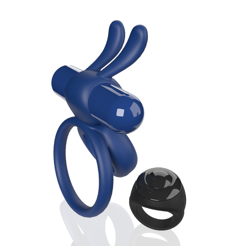 "Screaming O Remote Controlled Ohare Vibrating Ring - Blue SO-ARCHAR-BU"