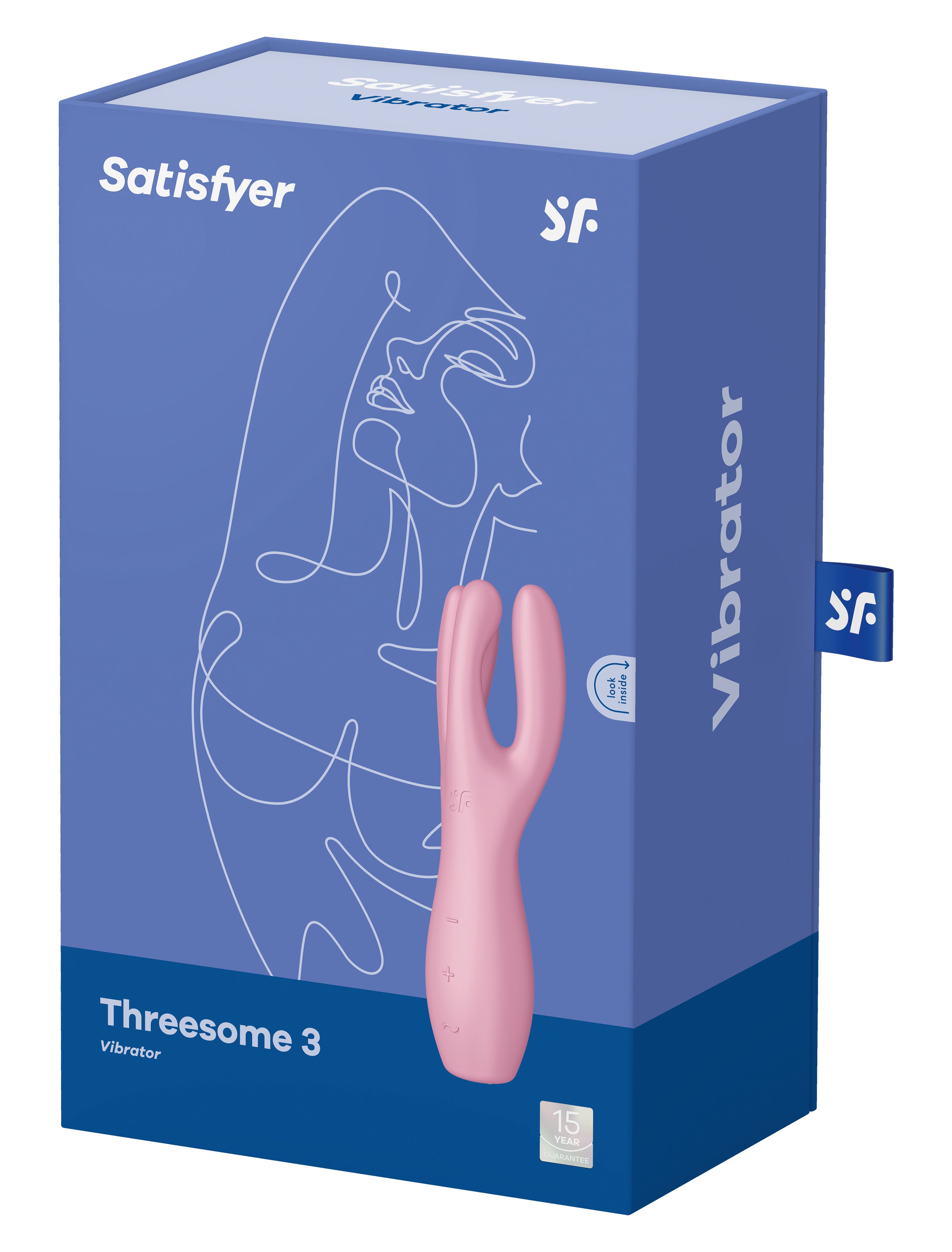 "Threesome 3 Vibrator - Pink SAT-J2018-243-1"