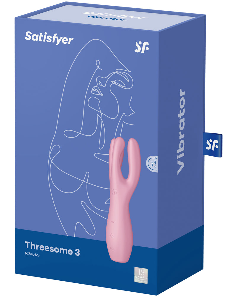 "Threesome 3 Vibrator - Pink SAT-J2018-243-1"