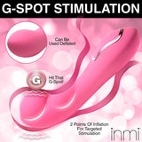 Extreme-G Inflating G-Spot Silicone Vibrator - Pink